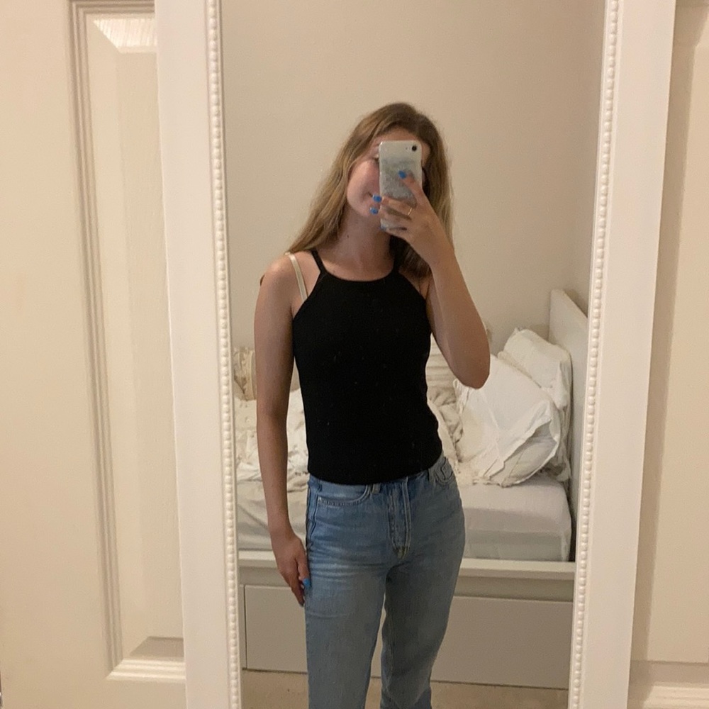 Black Halter Top